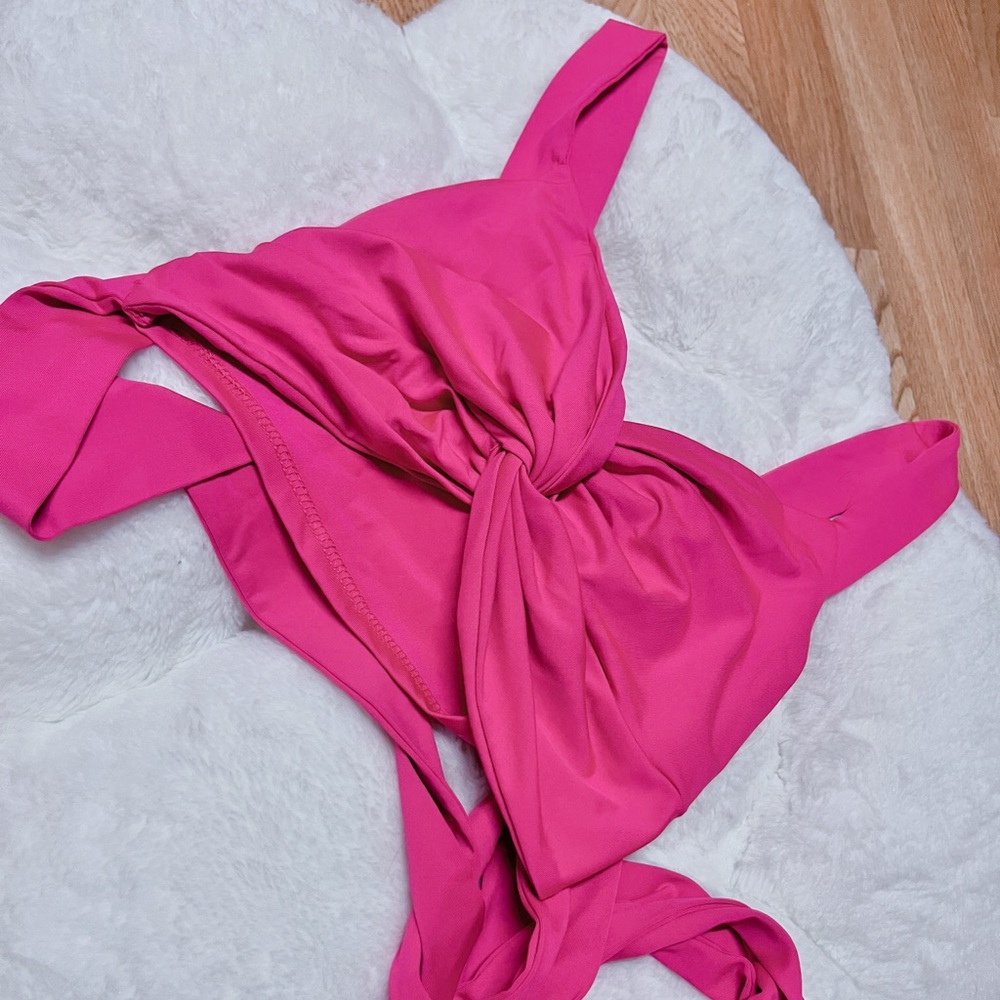 Wrapped Pink Crop Top
